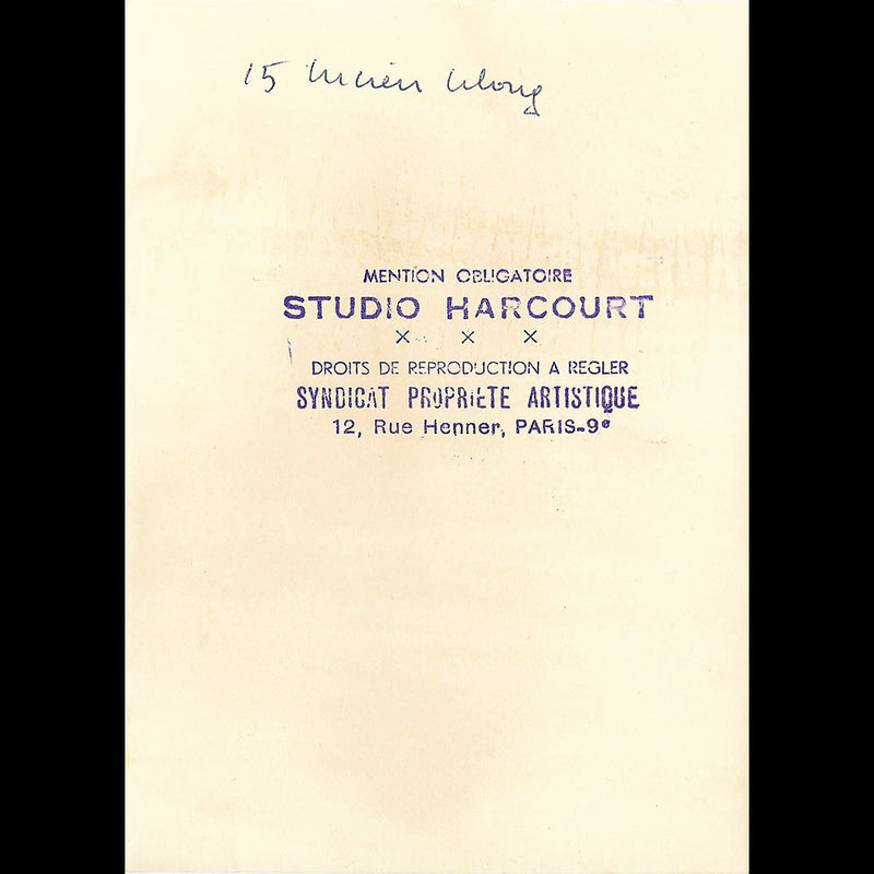 Lelong - Portrait de Lucien Lelong par le Studio Harcourt (1940s)