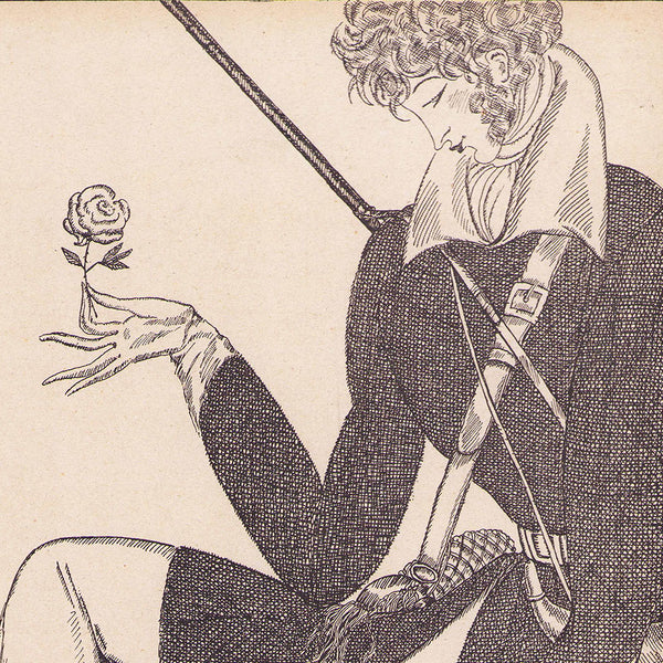 Les Parfums d'Orsay - Carton publicitaire pour La Fleur de France par Georges Lepape (1919)