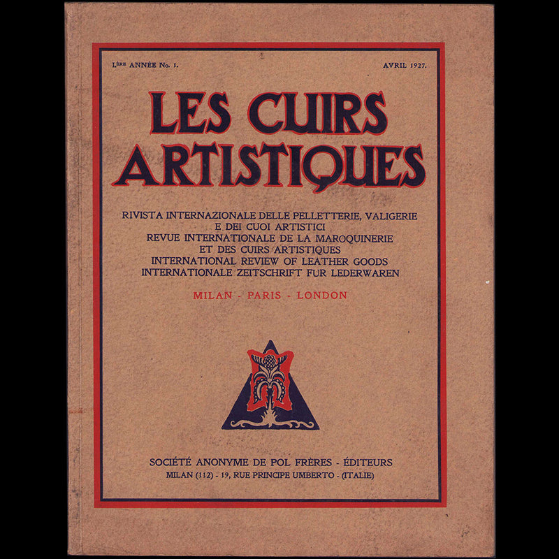 Les Cuirs Artistiques, n°1, avril 1927