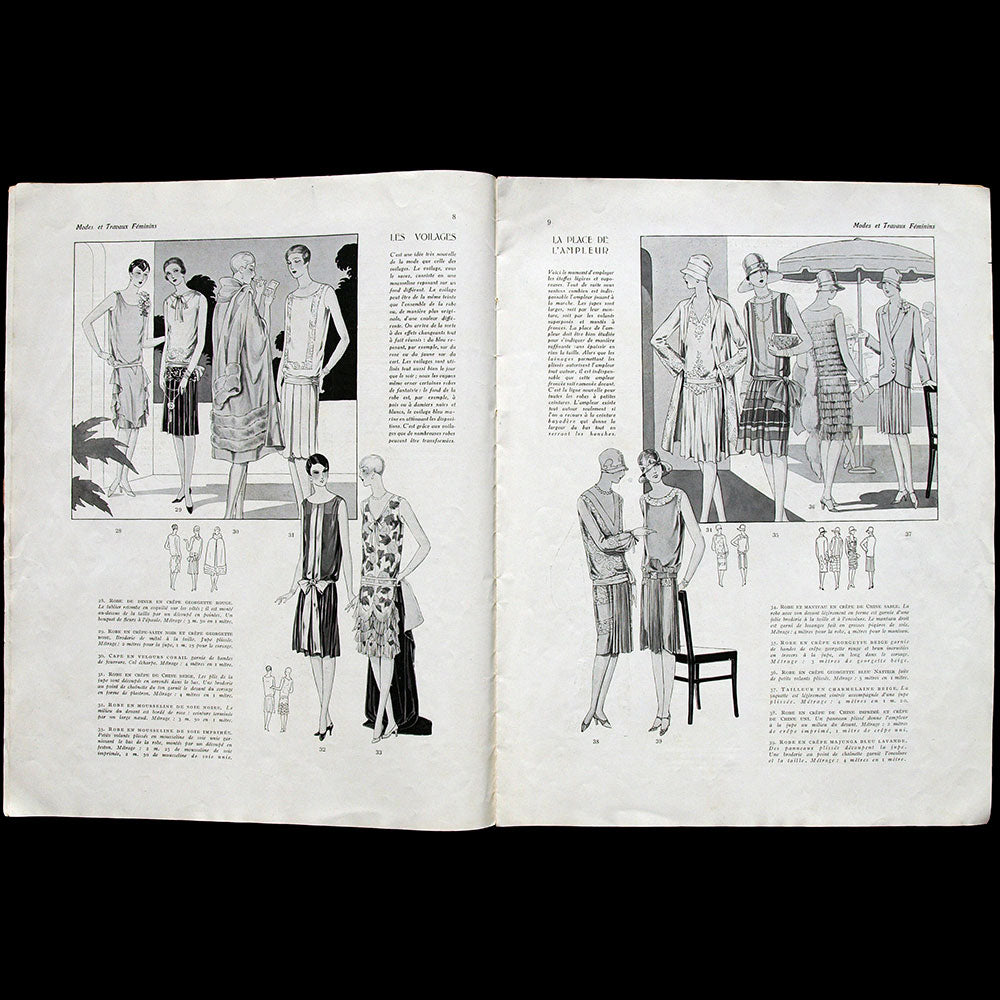 Modes et Travaux, 1er juillet 1927, couverture de BES d'un modèle de Philippe & Gaston