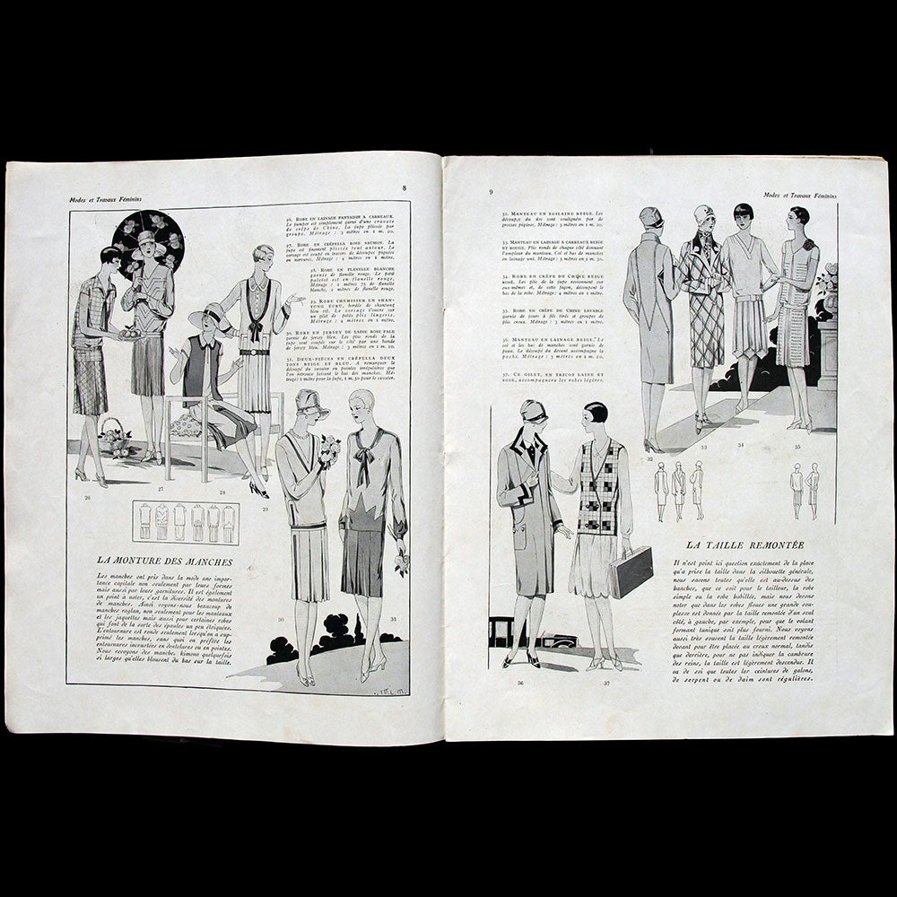 Modes et Travaux, 15 juillet 1927, couverture de Madeb d'un modèle de Francis & Fernand