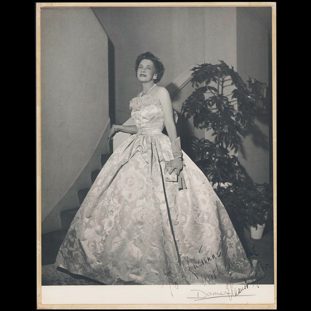 Molyneux - Portrait d'Eleanor Loder par Richard Dormer dédicacé à Lucienne Rabaté (1948)