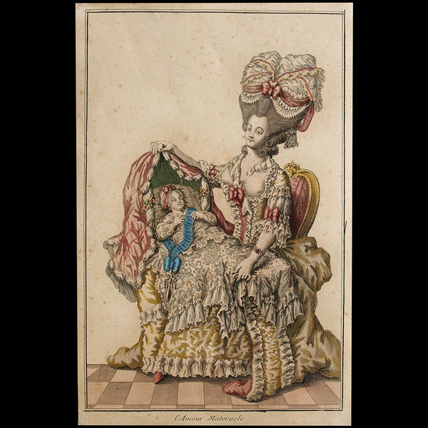 Mondhare - Collection de la Parure des Dames - L'Amour Maternele (circa 1782)