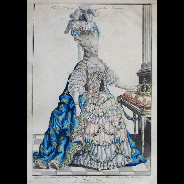Mondhare - Collection de la Parure des Dames - Marie-Antoinette en Habit de Cour (circa 1782)