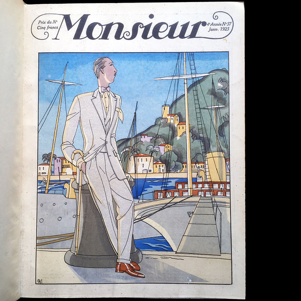 Monsieur, Revue des élégances - Réunion de 17 livraisons de 1923 et 1924