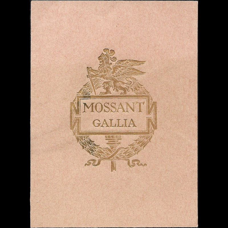 Mossant - Gallia, estampe de la maison de chapeaux (circa 1925-1930)