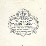 Mossant, Vallon & Argod - Réunion de 4 estampes de la maison de chapeaux (1908-1925)