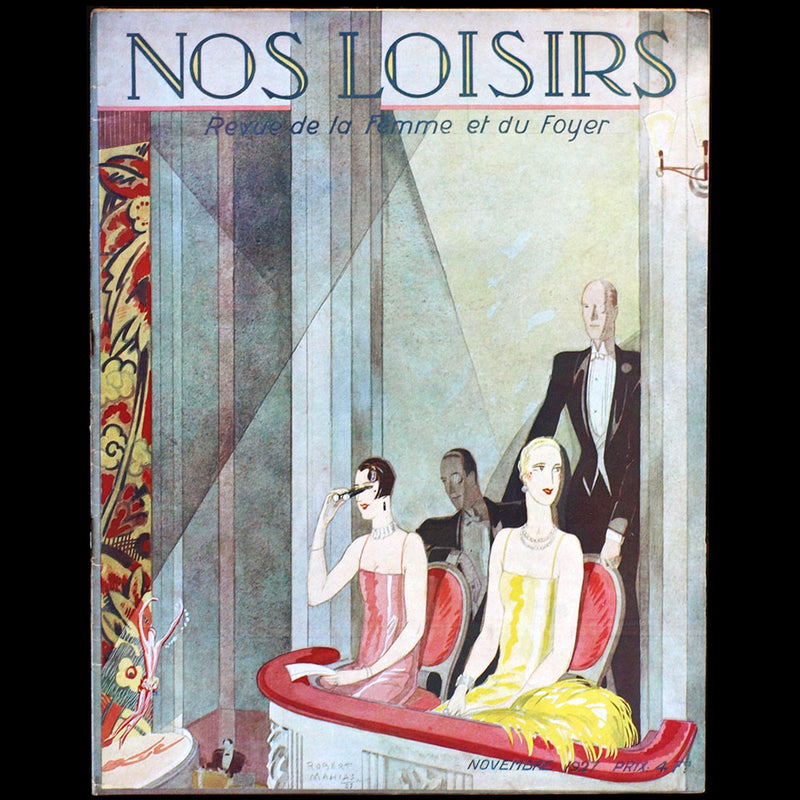 Nos Loisirs, (novembre 1927), couverture de Robert Mahias