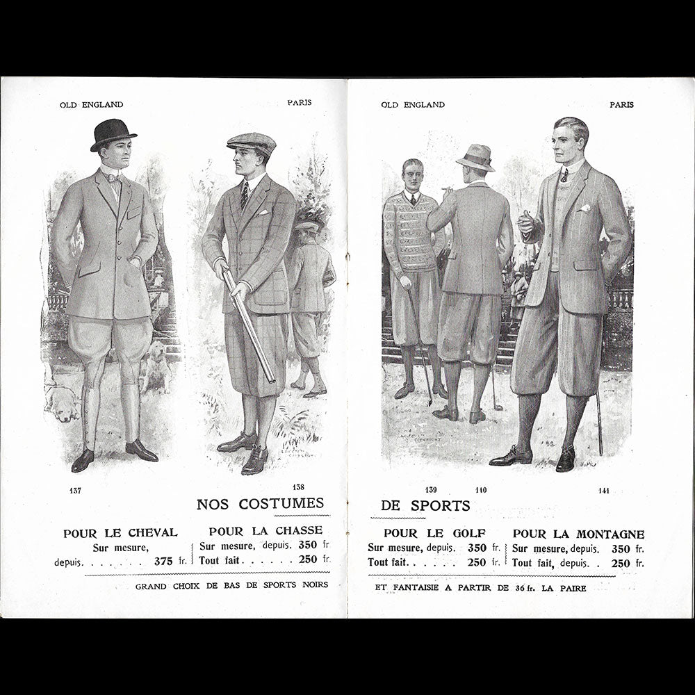 Old England - Catalogue pour l'été 1925
