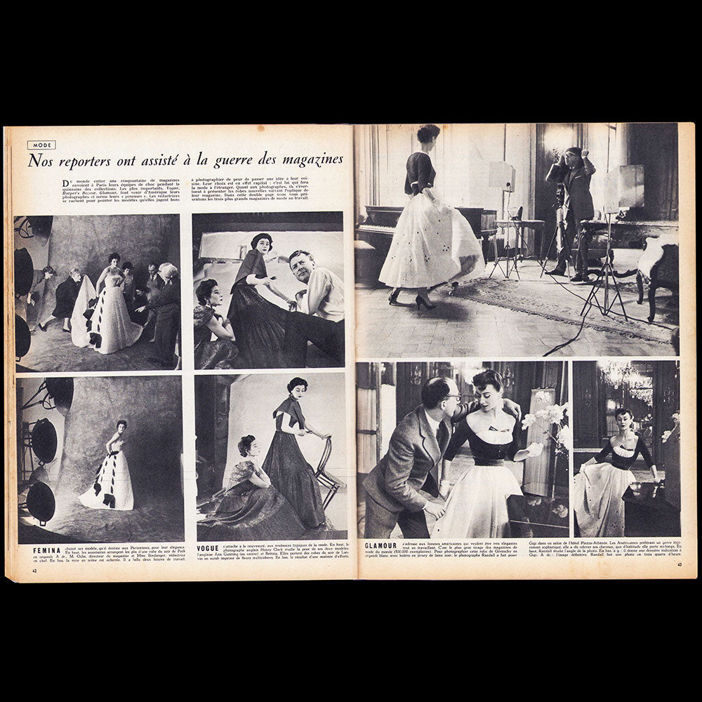 Paris Match - La nouvelle mode de Paris - Dior (1953)