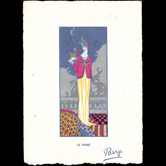 Jean Patou - Les Deux Ecoles, cartes de la maison de couture Parry (circa 1912)