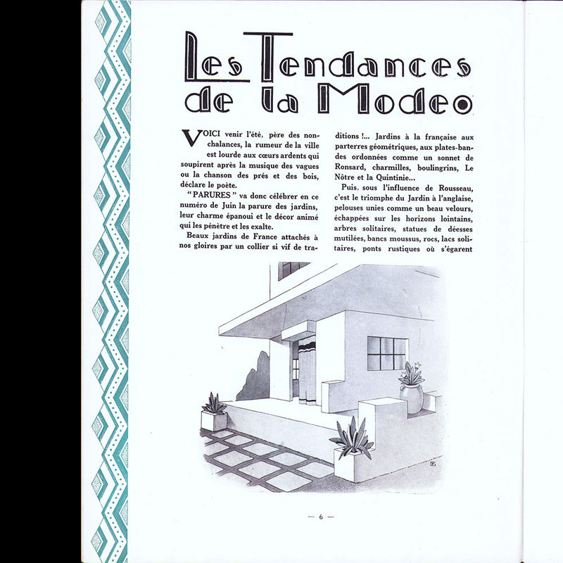 Parures, revues des Industries de la Mode, n°12, juin 1927
