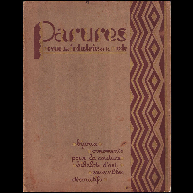 Parures, revues des Industries de la Mode, n°11, mai 1927