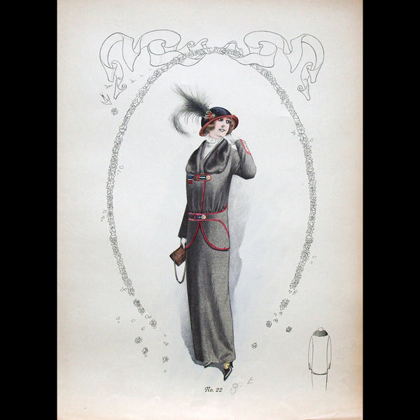 Poiret - Ensemble de 7 gravures (circa 1910)