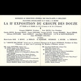 IIe Exposition du Groupe des Douze, invitation en l'hôtel Ruhlmann (1932)