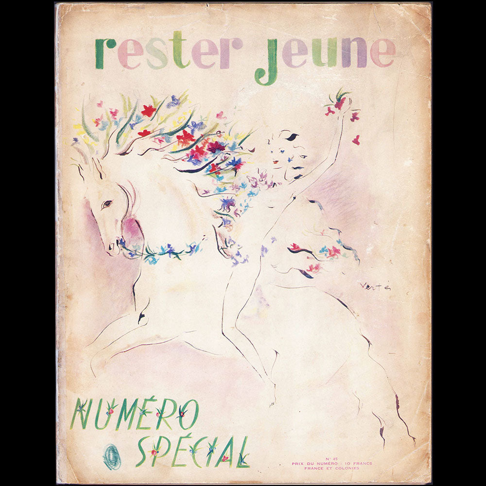 Rester Jeune, juin 1937, couverture de Vertès