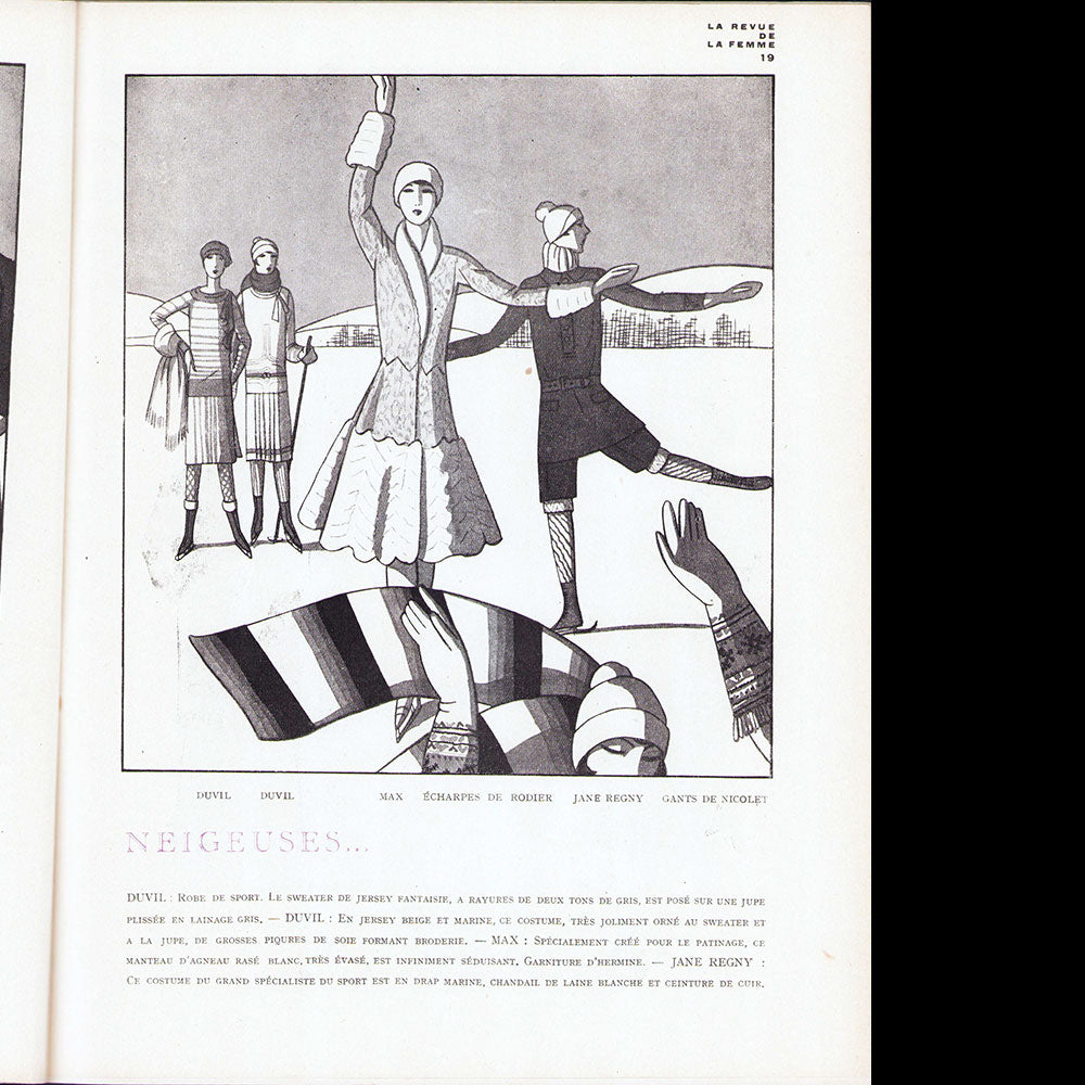 La Revue de la Femme, n°13 (janvier 1928), couverture de Bouchène