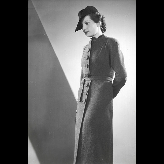 Robert Piguet - Robe en lainage, tirage de Luigi Diaz (circa 1937)