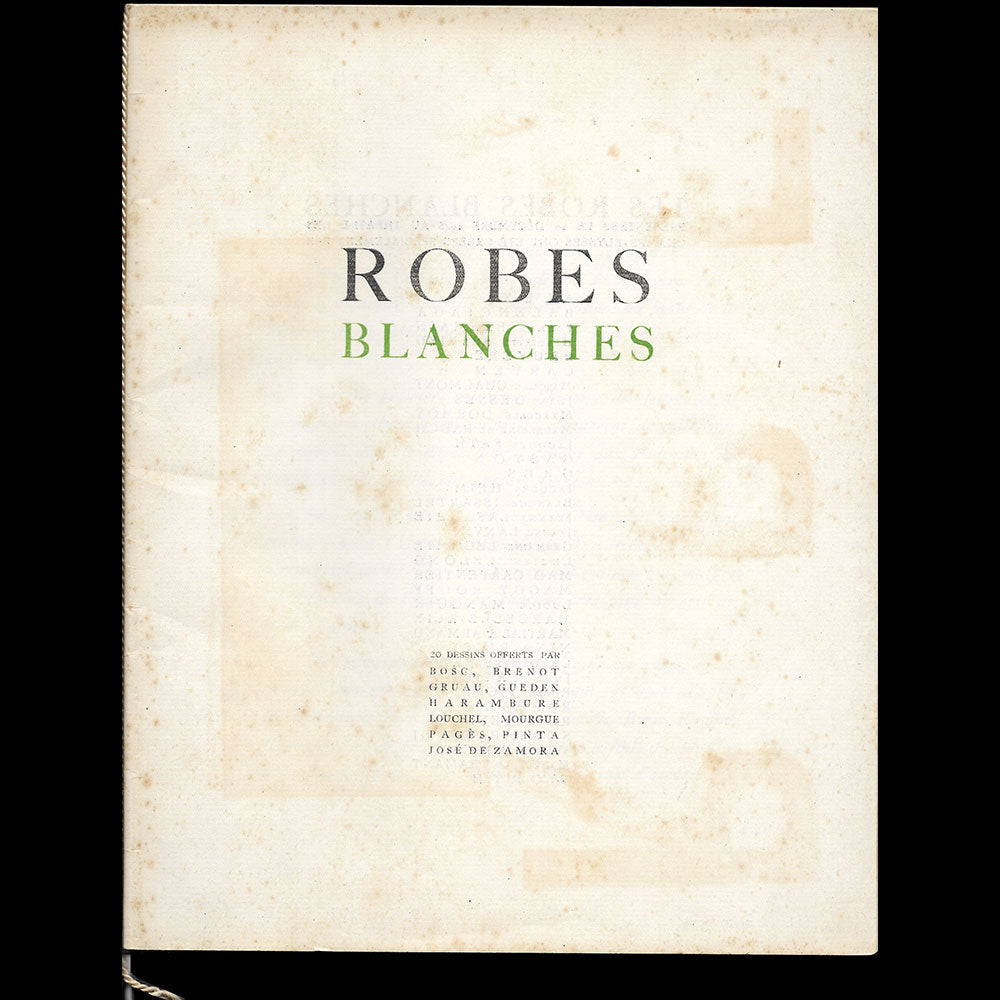 Robes Blanches - Catalogue de la soirée au théâtre des Champs-Elysées (1945)