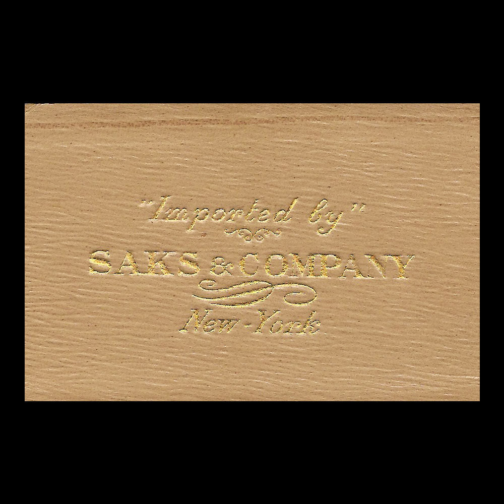 Saks & Company - Cuir estampé pour le magasin new yorkais (circa 1920-1930)