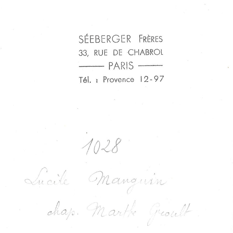 Frères Seeberger - Ensembles de Lucile Manguin au polo de Bagatelle (1935)