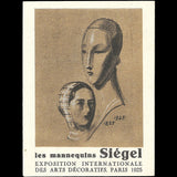 Siegel - Exposition des Arts Décoratifs Industriels à Paris en 1925, carte de la maison de mannequins (1925)