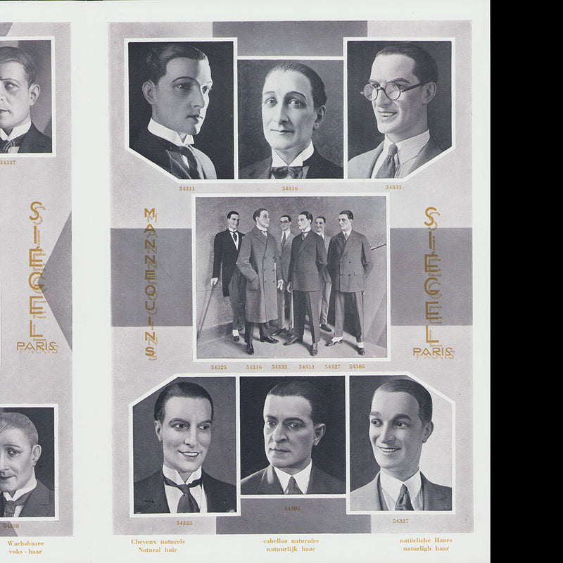Siégel - Catalogue de mannequins masculins (1927)