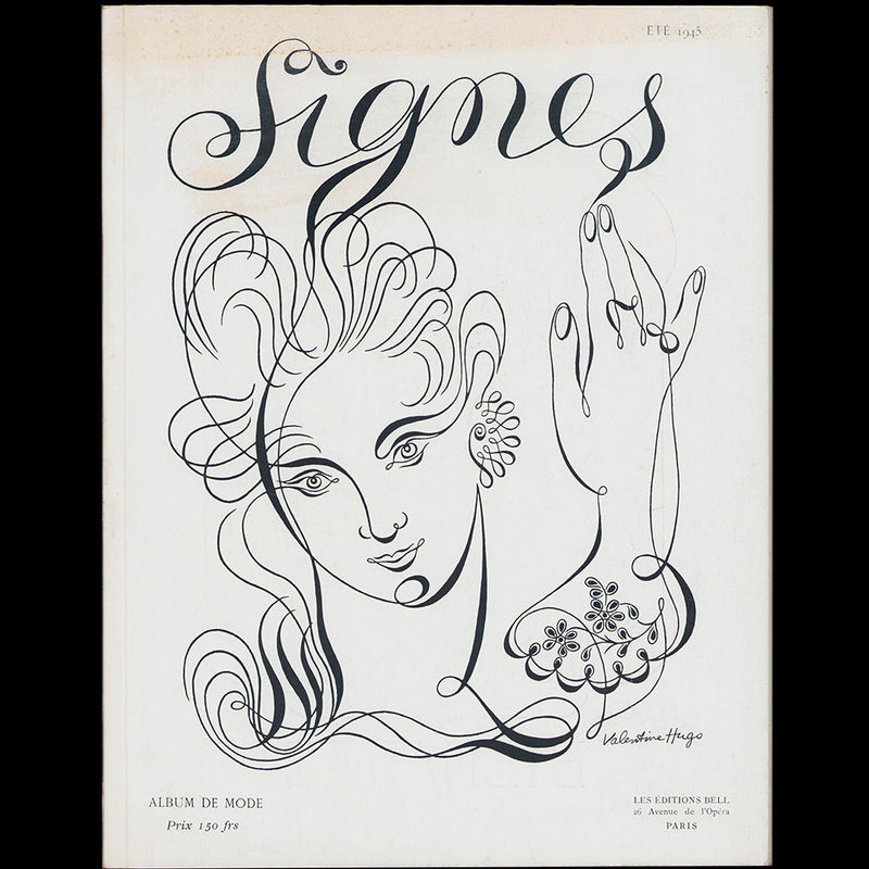 Signes, Album de Mode, n°1, été 1945, couverture de Valentine Hugo