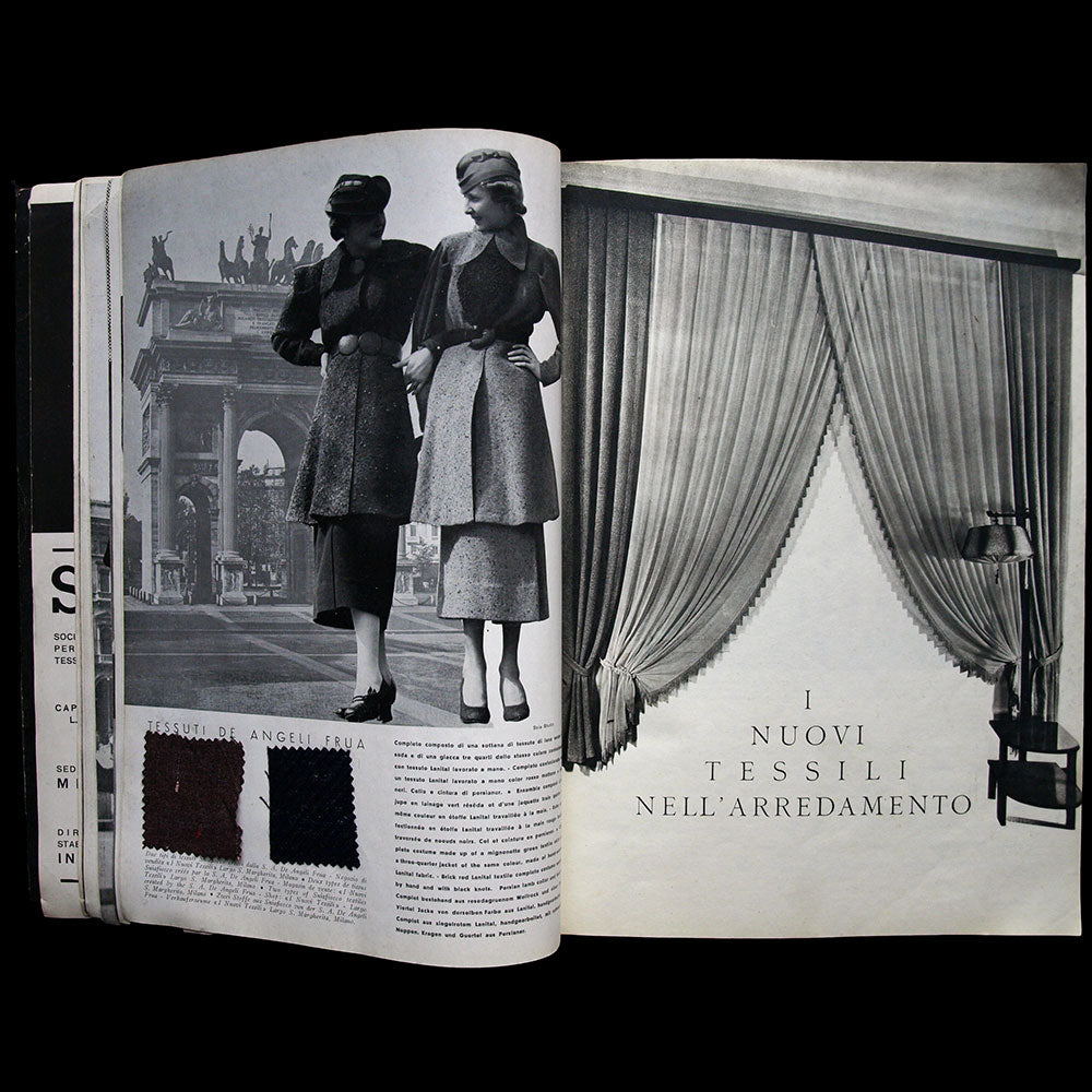 Snia Viscosa - I Nuovo Tessili, The New Textiles, Les Tissus Nouveaux, die Neuen Textilen (octobre-décembre 1936)