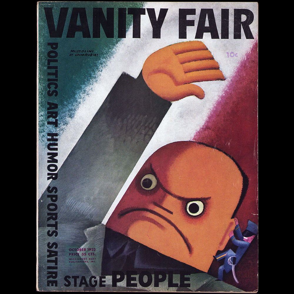 Vanity Fair, octobre 1932, couverture de Covarrubias