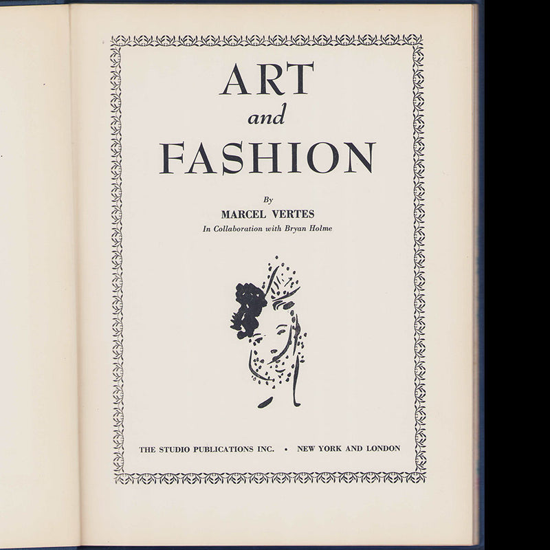 Art and Fashion, exemplaire avec envoi de Marcel Vertes (1944)