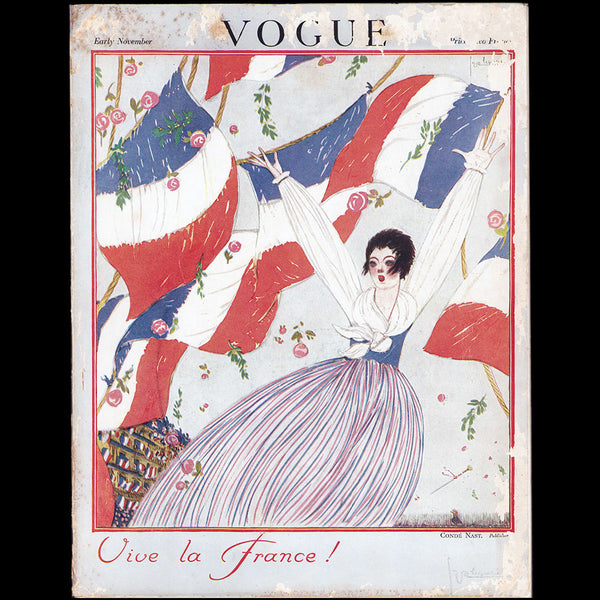 Vogue, Continental Edition (early November 1917), Vive la France, couverture de Georges Lepape
