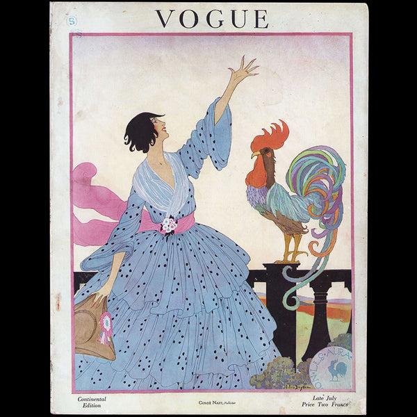 Vogue, Continental Edition, France (Late July 1918), couverture d'Helen Dryden