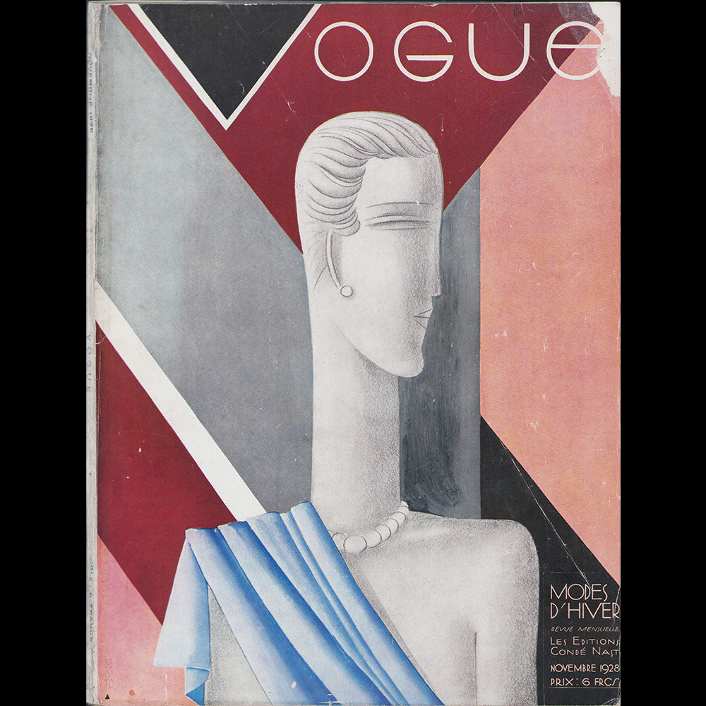 Vogue France (1er novembre 1928), couverture de Benito