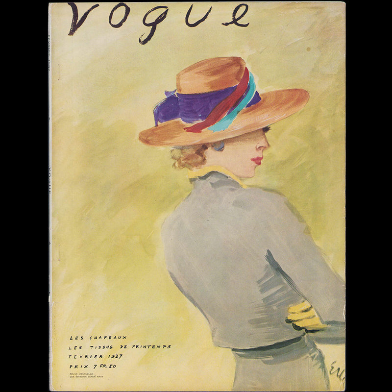 Vogue France (1er février 1937), couverture d'Eric