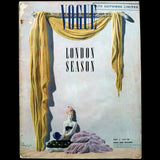 Lepape - Elégante à la boule de cristal, couverture pour Vogue, dessin de Georges Lepape (1939)