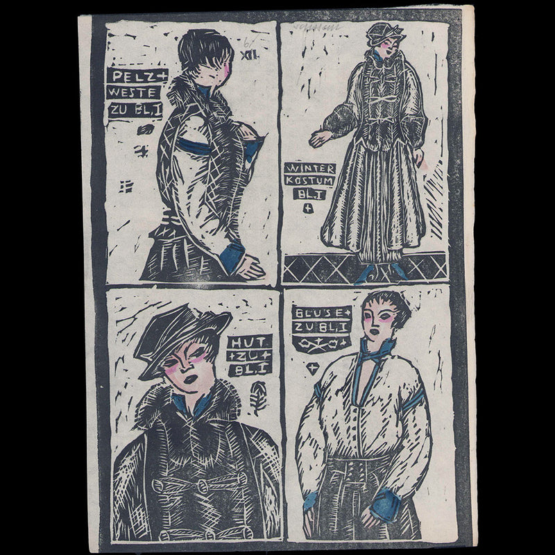 Mode Wien 1914/5 - Heft 6, planche XII d'Irene Schaschl