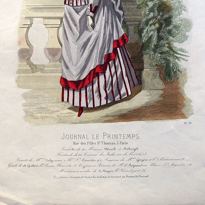Worth & Bobergh - Le Journal Le Printemps, gravure 98 (circa 1867-1870)